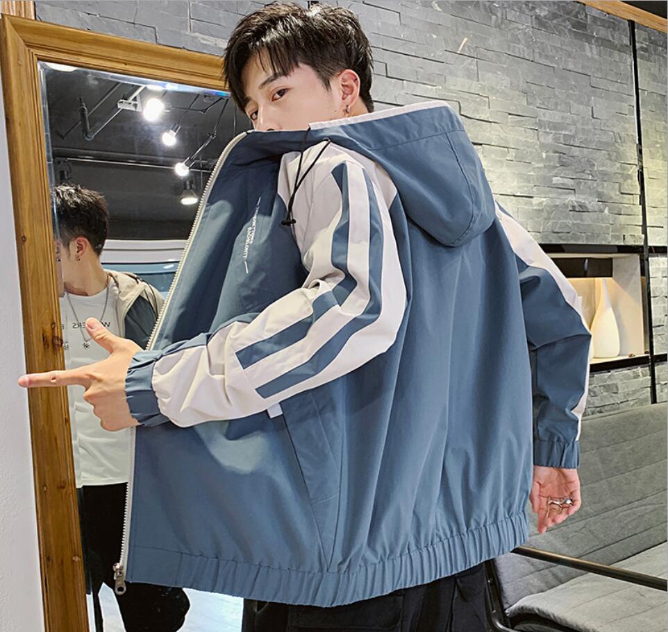 韓国　秋 メンズ ジャケット シャツ 秋 コート 長袖 ー ポケット付き