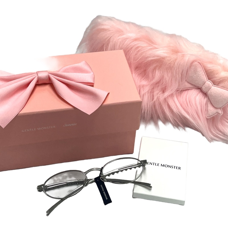 ジェントルモンスター×ジェニーサロンバレット02メガネシルバーメタルクリアDSTWI61KT3JI