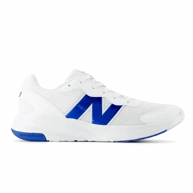 ニューバランス ジュニア スニーカー 男の子 運動靴 子供靴 通学 ローカット カジュアルシューズ 紐靴 キッズシューズ キッズ GK578 OH ホワイト/ブルー 白 青 靴
