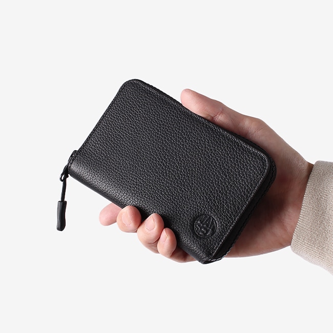 【雑誌掲載モデル】マンセル ミドルウォレット ラウンドファスナー 二つ折り財布 ボックス型 メンズ レザー 本革 防水 財布 ブランド おしゃれ mansel 0008