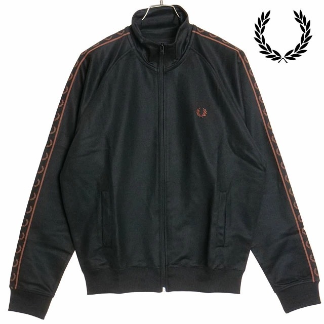 コントラスト テープ トラックジャケット [J5557-S76] CONTRAST TAPE TRACK JACKET メンズ アウター トラックトップ ブルゾン ジャージ上 BLACK