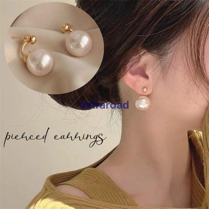 ピアス バックキャッチピアス アクセサリー レディース 女性 フェイクパール パール調 一粒 シンプル エレガント 上品 高見え おしゃれ かわいい1