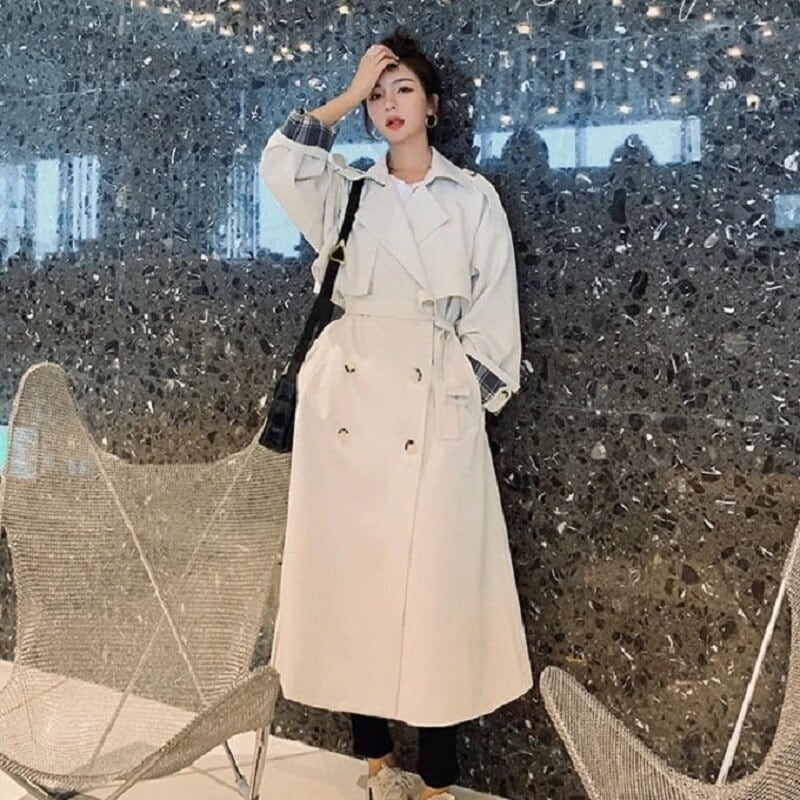 冬アウター ジャケット 秋トレンチコート ムートンファッション秋 冬アウター 韓国ファッションウィンドブレーカーマキシ丈韓国ファッションおしゃれ