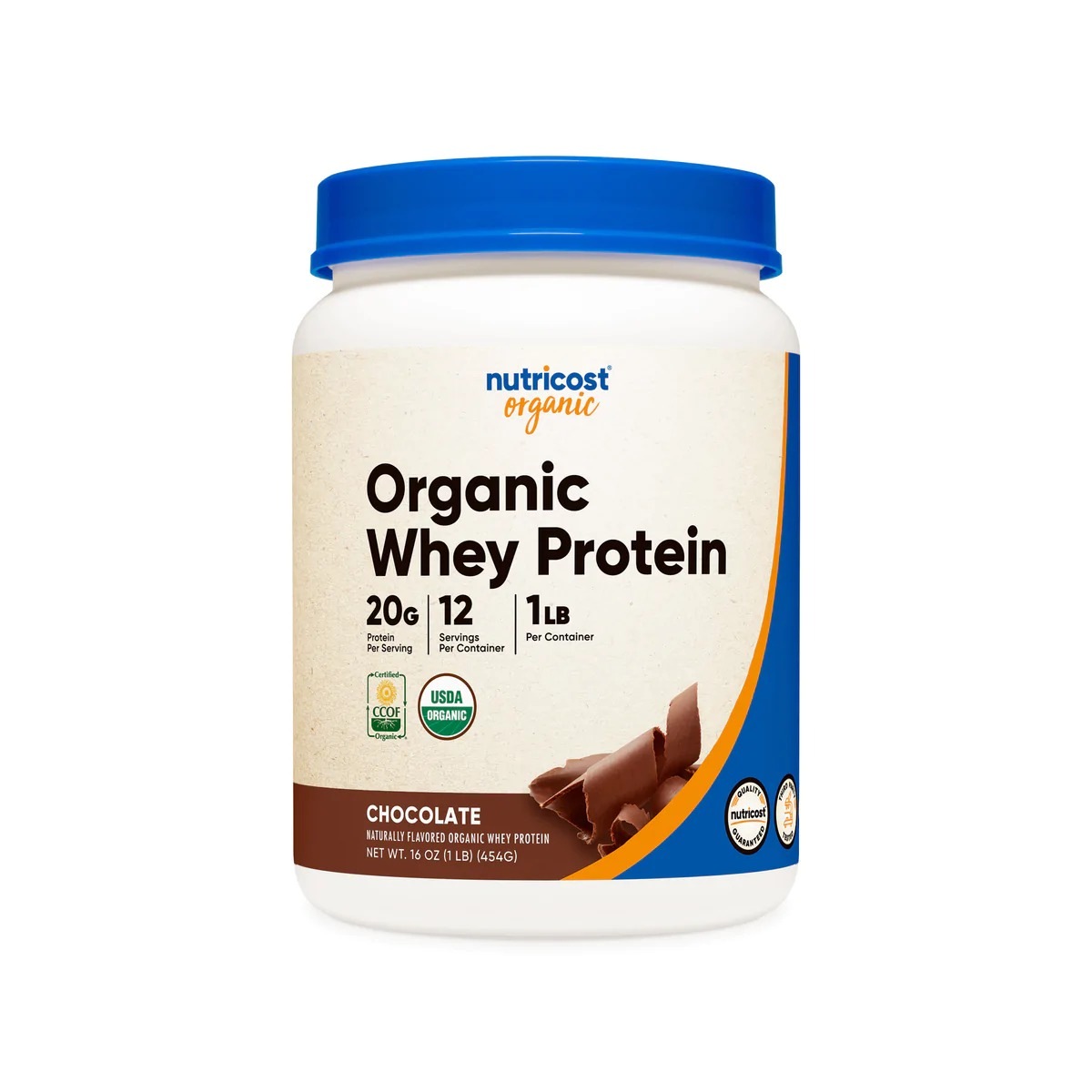 [USA] Nutricost ニュートリコスト Whey Protein Powder Chocolate (Organic) (1 LB)