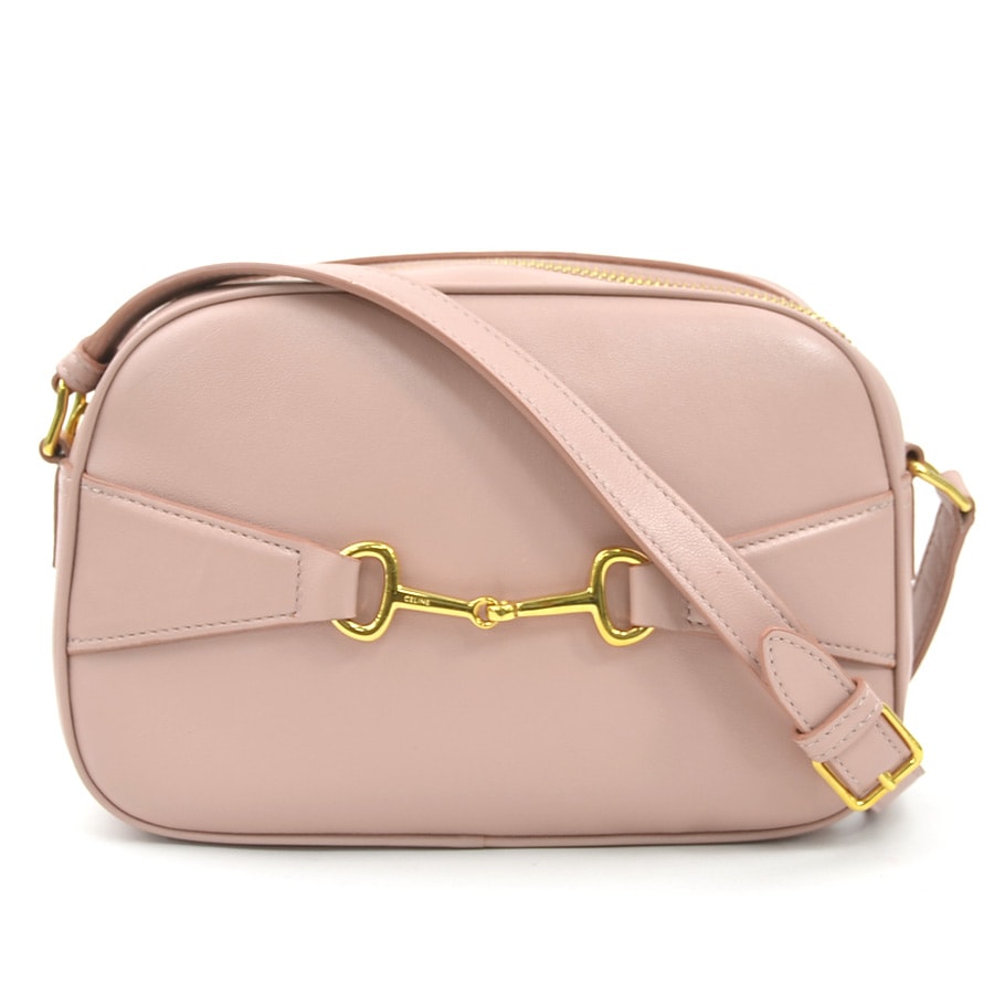 セリーヌ CELINE ショルダーバッグ レザー ピンク レディース 90167a