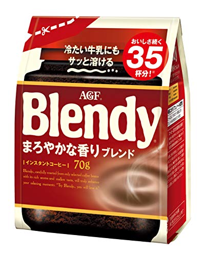 優れた品質 AGF ブレンディ まろやかな香りブレンド 袋 70g4袋 インスタントコーヒー 水に溶 開店記念セール