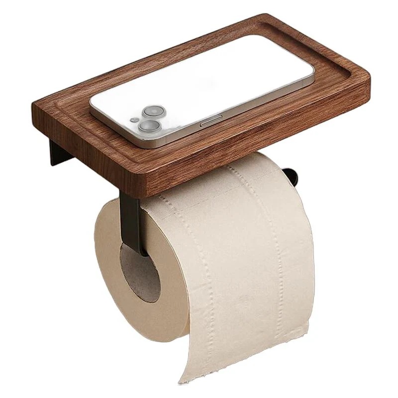 トイレットペーパーラックバスルームティッシュボックストイレットペーパーホルダーバスルームティッシュホルダー家庭用トイレットペーパーロールホルダー-20cm