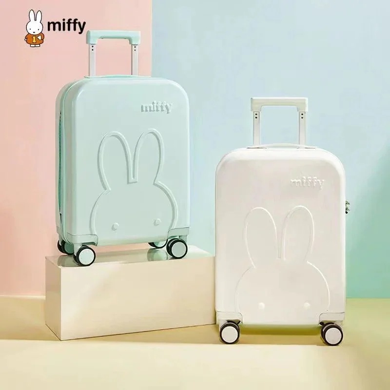 超人気 新品入荷Miffyうさぎの話題！！ミッフィースーツケース キャリーケース アルミフレーム 機内持ち込み 軽量 360回転キャスタ TSAロック
