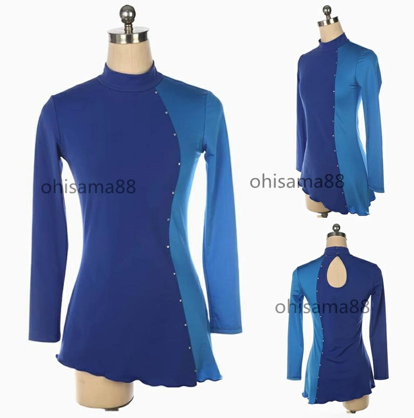 新品早く買いに来て ダンス衣装 競技着 アイススケートウェア フィギュアスケート衣装 ワンピース 高級 アイスダンス スタンダード 舞台 発表会 ダンスドレス 長袖 見せパンツなし 練習 ラインスト