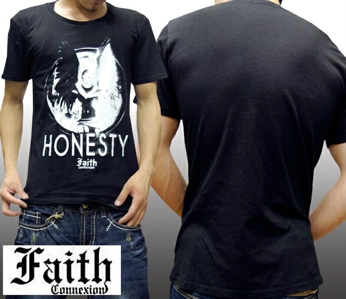 セール フェイスコネクション メンズ Tシャツ ブラック STAR SIGNS シリーズ VIRGO サファリ Faith Connexion フェイス プレミアム ブランド インポート ハリウッ