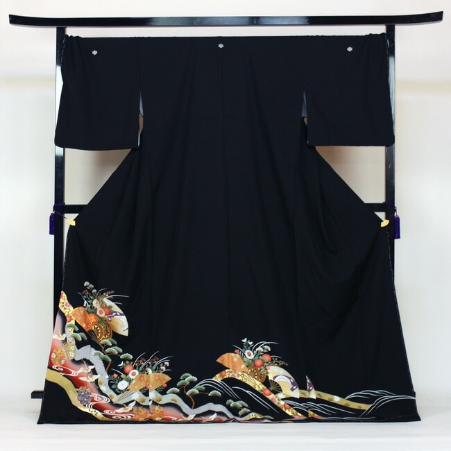 レンタル 留袖 レンタル 往復送料無料 着物 黒留 ゆとりサイズ 3L4LL対応 黒留袖 19点フルコーディネートセット 結婚式 15号17号対応 rental とめそで kimono きもの