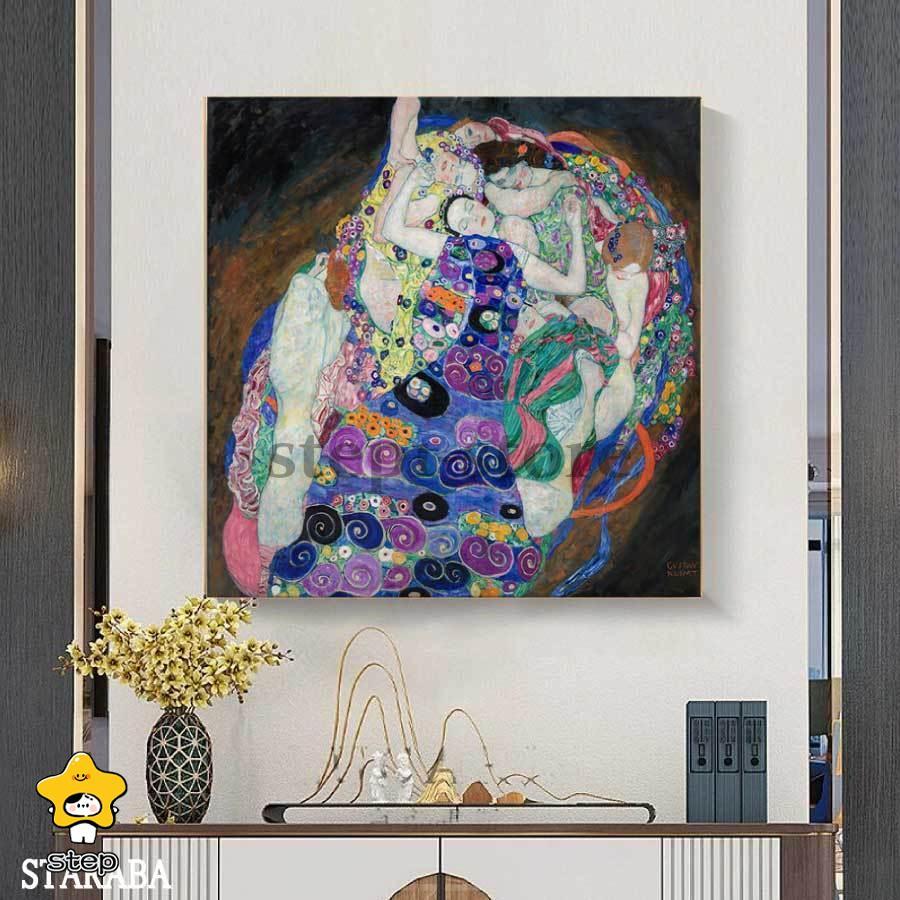 フ クリムト バージン 名画 60cm×60cm インテリア 装飾 ホテル カフェ リビング オシャレ インテリア アート