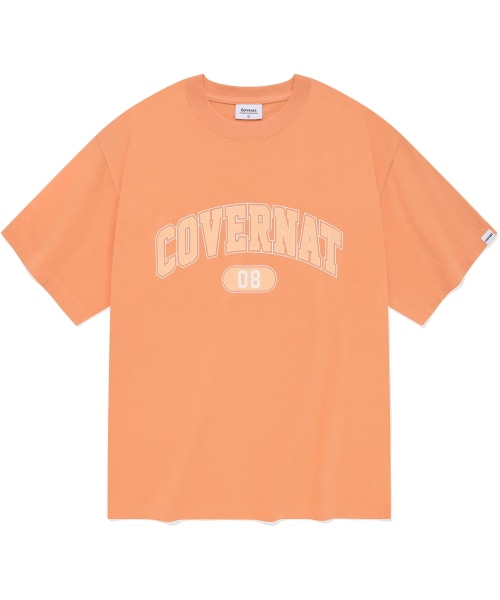 カバーナットアーチロゴ Tシャツピーチ