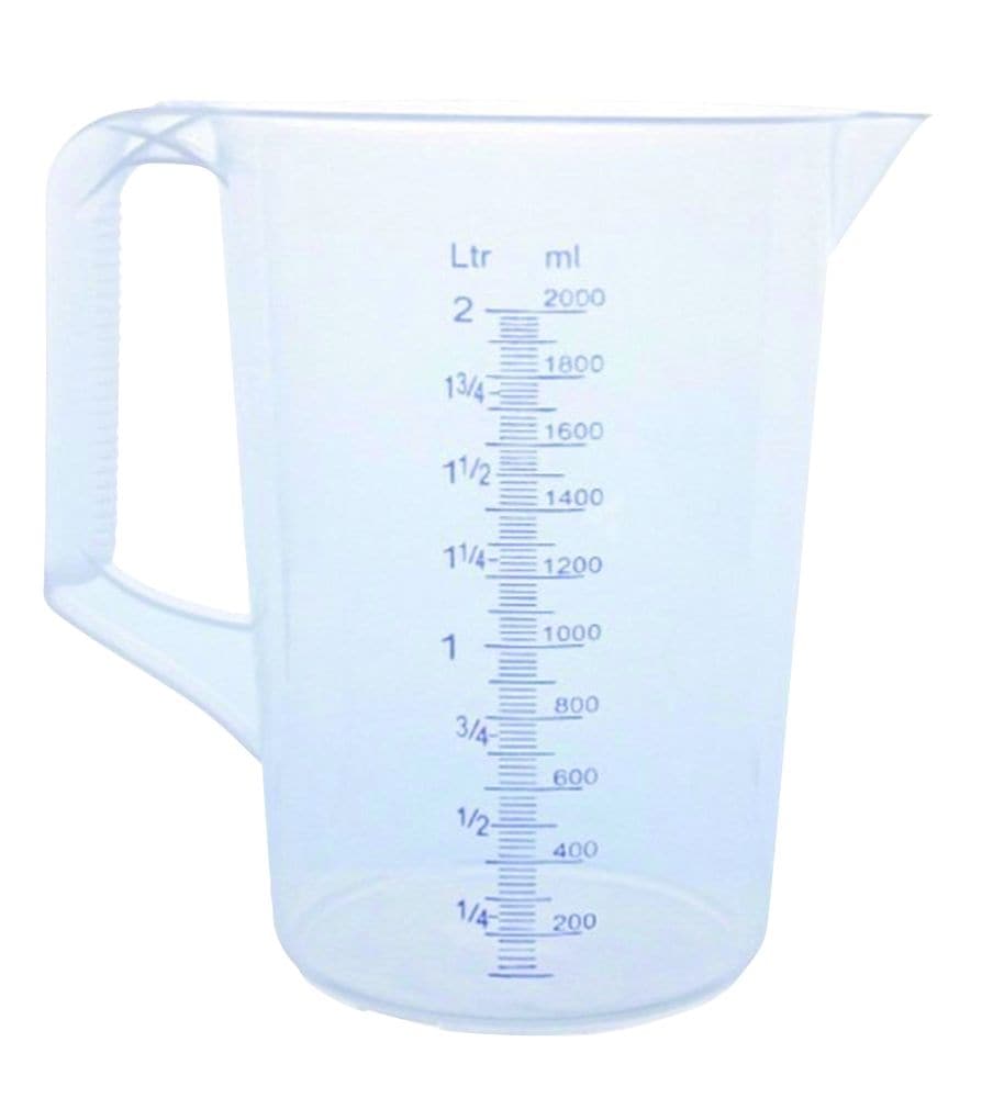 （まとめ買い）SCHNEIDER. PP水マス 計量カップ ハンドル付 2.0L 200013 [x3]