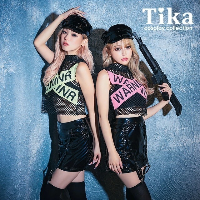 ハロウィンコスプレ ポリス セット トップス スカート 帽子 メッシュ 衣装 仮装 セクシー ポリスセット 激安 警官 警察 キャバ キャバ嬢 レディース コスチューム セクシー ミニスカ エロ ハ