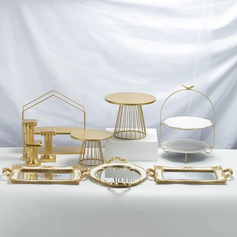 ケーキ ディスプレイ テーブル 誕生日 パーティー デザート テーブル デコレーション 使い捨て イン 小道具 ディスプレイ スタンド ディスプレイ スタンド スタイル