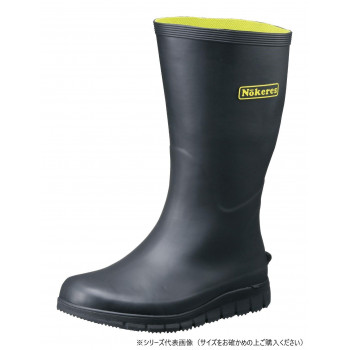 福山ゴム工業 長靴　ノーカーズ 100　Mブラック AA83000