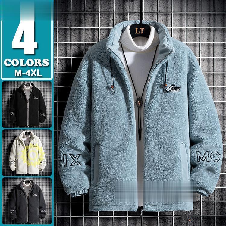 ボアジャケット メンズ 秋冬着 ジャケット フリース フリースジャケット ブルゾン スイングトップ ジップジャケット アウター