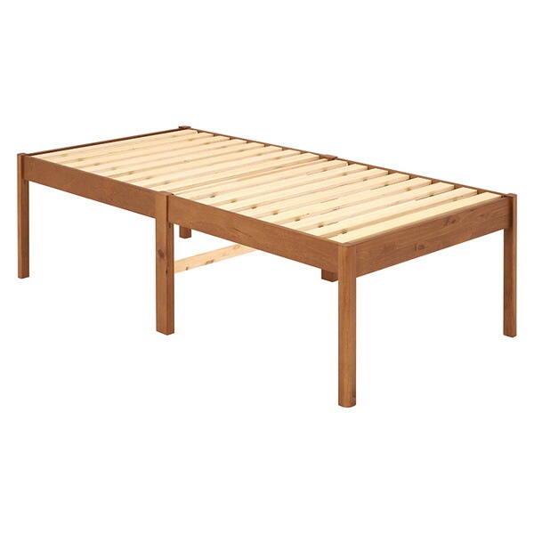 MB-5249SLBR 組立簡単 シングルベッド(ライトブラウン)