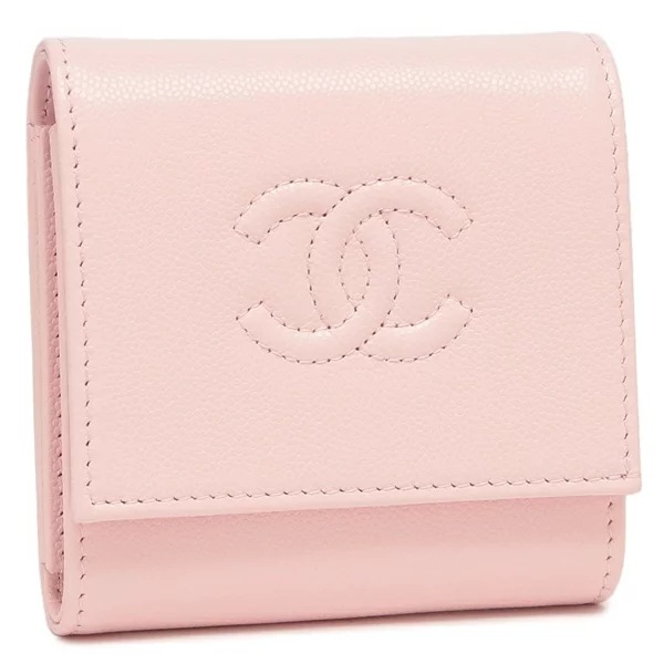 二つ折り財布 ミニ財布 CCマーク ココマーク ピンク レディース AP4709 B20633 NH620