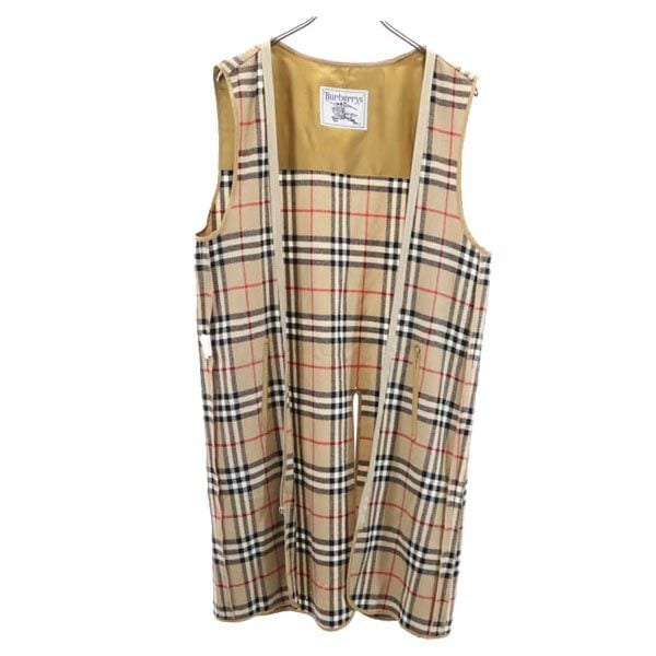 バーバリーズ 90s チェック柄 ジャケット 9AR ベージュ×黒×赤 Burberrys ライナー レディース