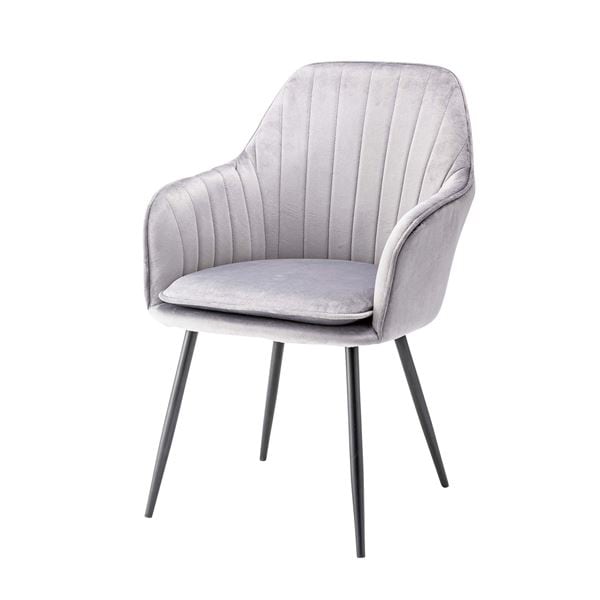 チェア/椅子 グレー 約W58xD65xH81.5xSH46cm 組立品