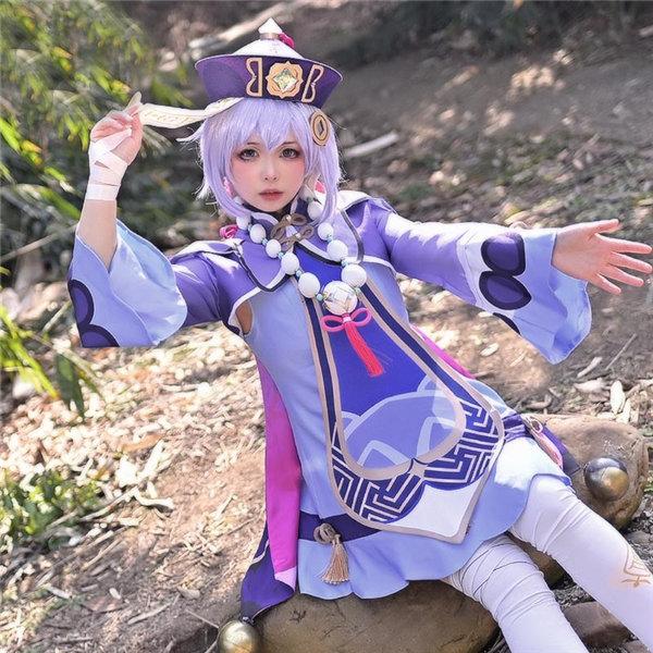 【人気の初秋】原神 げんしん 七七 ナナ 氷元素 コスプレ 衣装 cosplay イベント パーティー コスチューム 変装 仮装