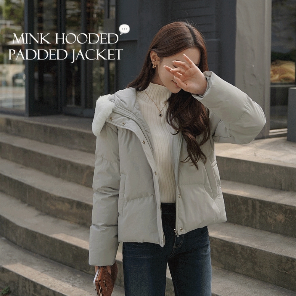 Click & Funny [ウェロン] チェッティンミンクパッド入りジャンパー