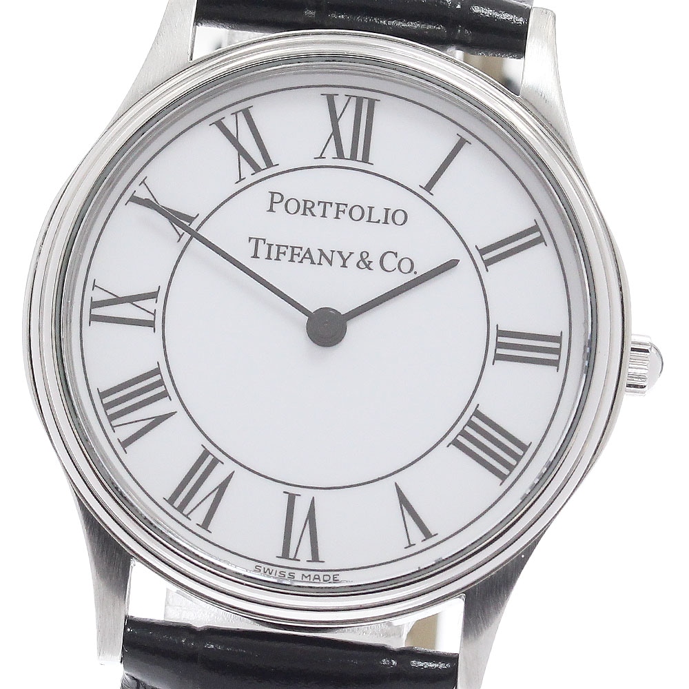 ティファニー TIFFANY&Co. ポートフォリオ クォーツ メンズ 美品 _963237【中古】