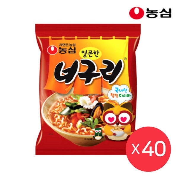 2年保証』 農心ピリ辛タヌキ120g40袋1箱袋ラーメン 韓国麺類 - www.ctgpropertymanagement.com