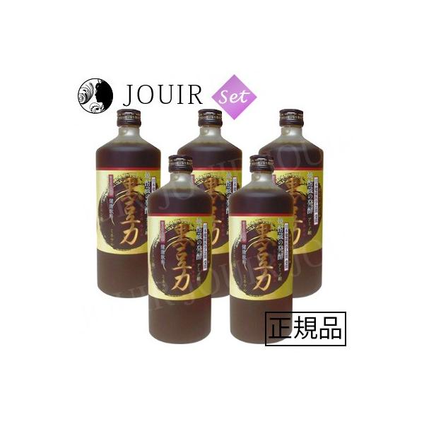 発酵 黒豆力 プレミアム発酵 黒大豆搾り 720ml 5本セット