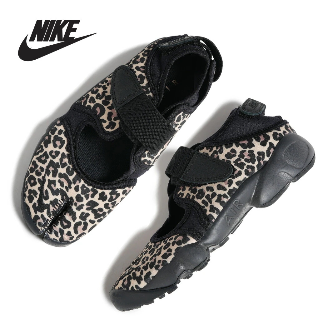 NIKE ナイキ W AIR RIFT BLACK HEMP ウィメンズ エアリフト スニーカー ( 足袋 レオパード アニマル柄 ヒョウ柄 サンダル レディース IR5696-010 )