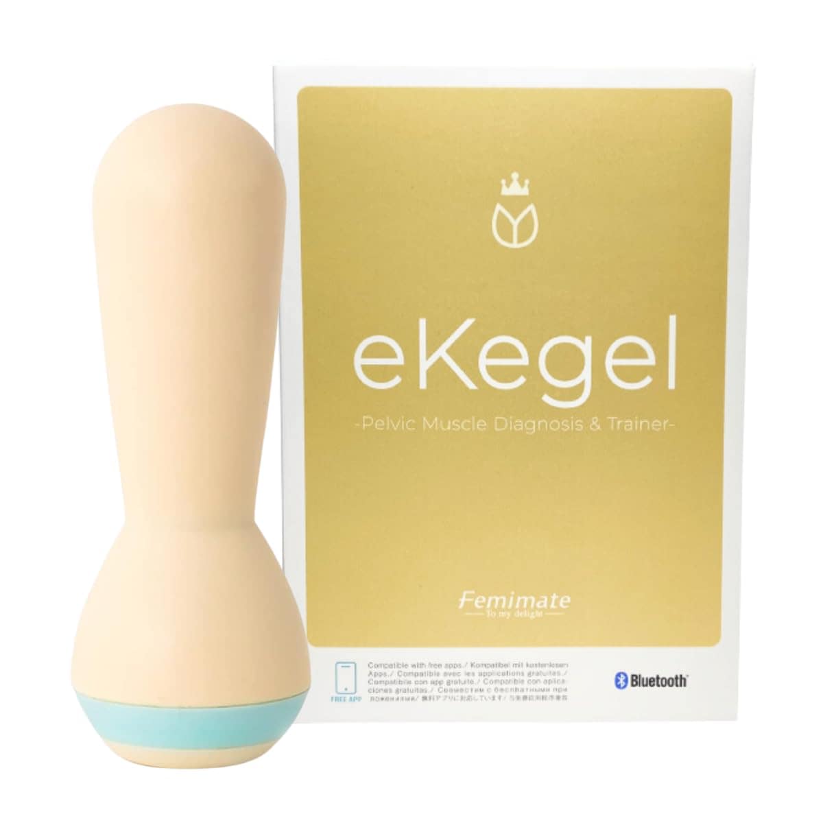 フェミメイト イーケーゲル/Femimate eKegel アプリ対応 骨盤底筋トレーニング 膣トレ 圧力と持久力のチェック 10段階のエクササイズ 履歴管理圧力センサー付 セラピーモード 本体のみで
