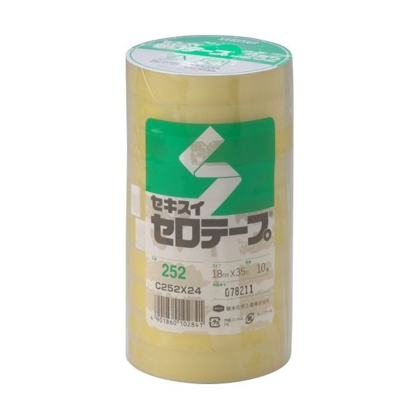 積水化学 セロテープ No.252 18mmx35m 1セット（200巻：10巻x20パック）