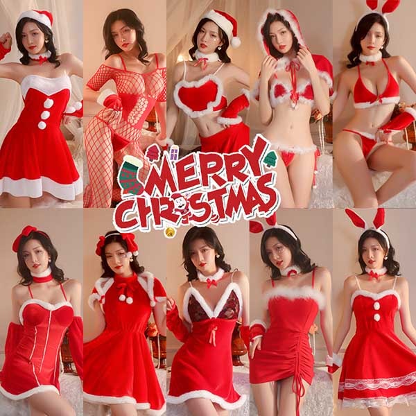 コスプレ サンタ衣装 レディース ワンピース パーティー衣装 女性 制服 萌え 誘惑 サンタクロース バニー クリスマス コスチューム バニーガール かわいい 男ウケ 個性的 ミニスカ レッド セクシ