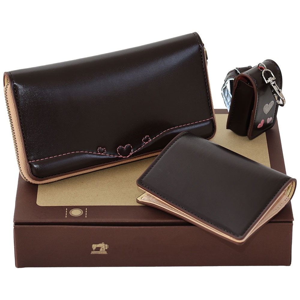 ランドセルリメイク 選べる長財布・折財布セット ミニミニランドセル付き／内側にヌメ革・スキミング防止素材を使用した職人の本格仕上げ