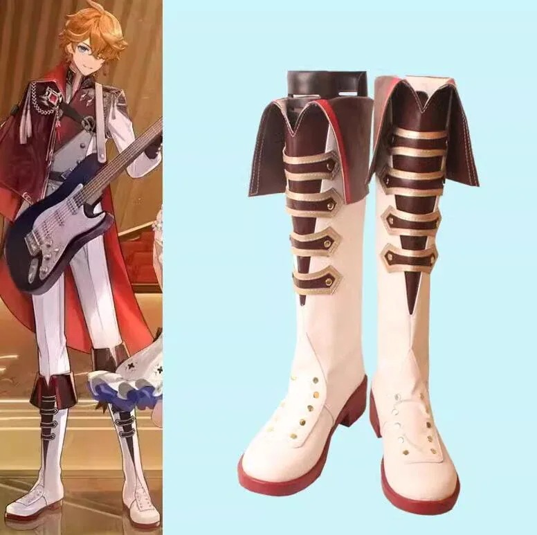 シューズ cos靴 タルタリヤ コスチューム コスプレ靴 ブーツ コンサート期間限定30％ 原神 道具小物 仮装 Genshin 変装 げんしん アヤックスパーティーイベント用品コスプレ変装