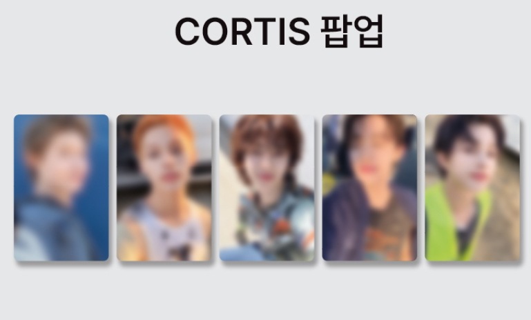 [5枚コンプ] CORTIS COLOR OUTSIDE THE LINES X OLIVE YOUNG トレカフォトカード