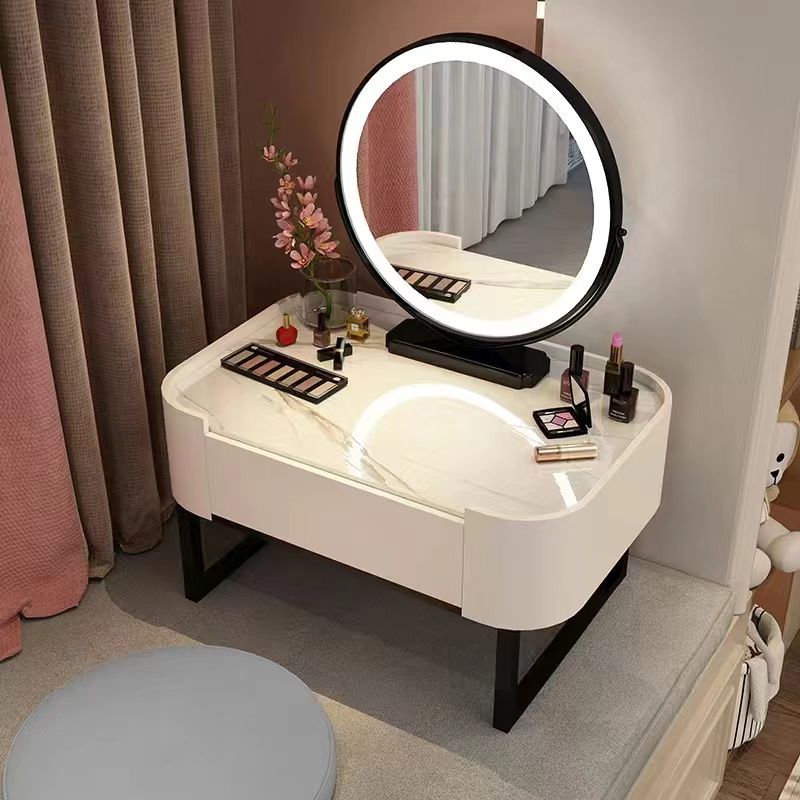 軽量で贅沢な北欧風窓付き化粧台小戸型化粧台ネットレッドモダンシンプルなベッドサイド化粧棚崩れ米