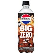 炭酸飲料|ペプシ BIG 生 ゼロ 600ml ペットボトル 48本 24本2ケース PET