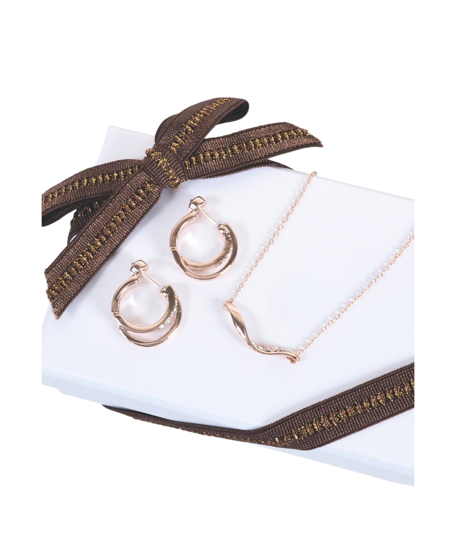 [MUK] 【ギフトセット】ピアス＆ネックレスクリスマスプレミアムセット 金属アレルギー対応 ジュエリー ギフト ファッション アクセサリー プレゼント 贈り物 日本製 無料ラッピング付き 手さげ付き 5,270円