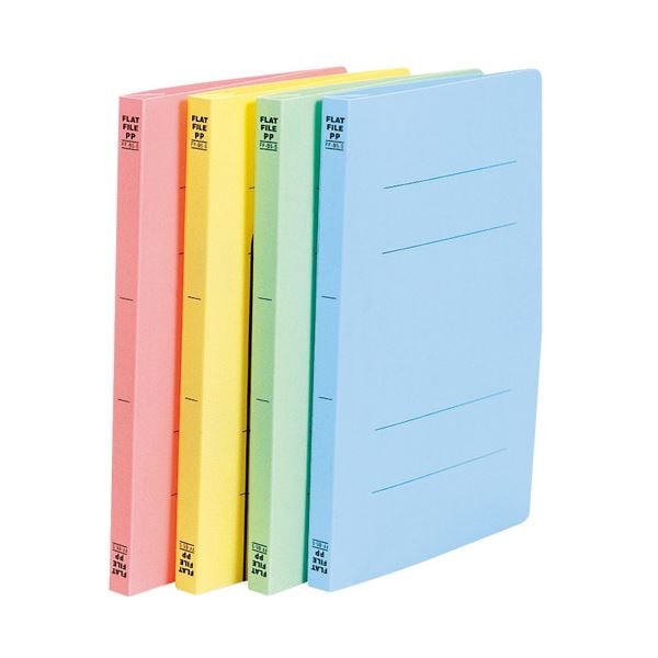 （まとめ）ビュートン フラットファイルPP ピンク B5S FF-B5S-P 10冊【30セット】