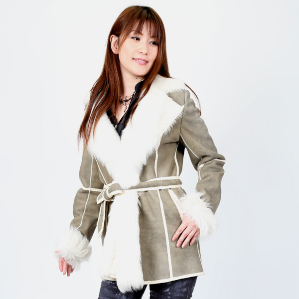 スペインムートン Wフェイス ファー ジャケット 送料無料 レディース ギフト プレゼント