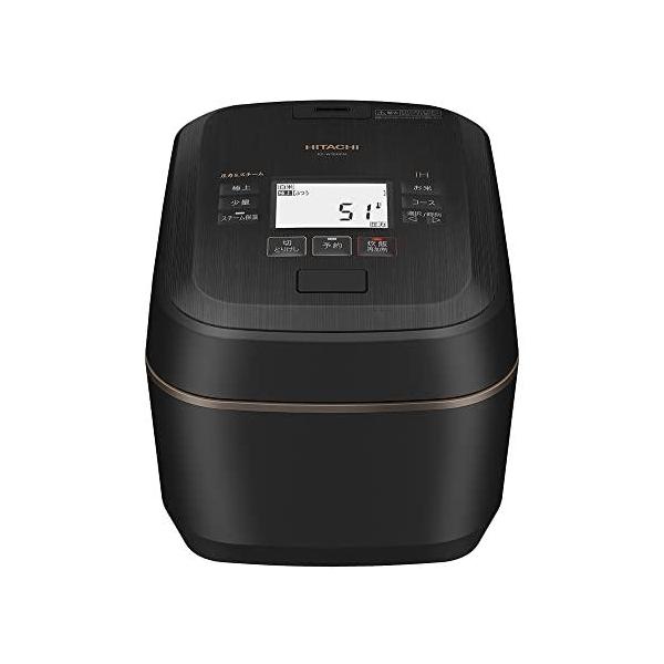 HITACHI 日立 RZ-W100FM(K) 漆黒 炊飯器 圧力&スチームIHジャー 5.5合炊 沸騰鉄窯 ふっくら御膳