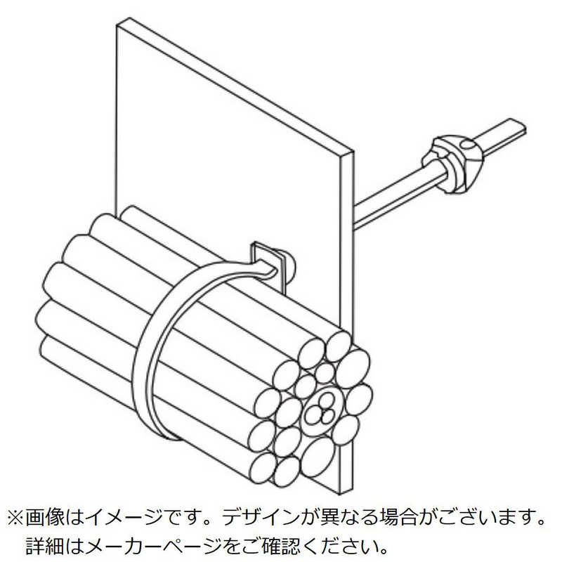 ABB　TY-Rap ブラインドヘッド結束バンド ブラインドヘッド結束バンド耐候(黒色)(小袋)幅3.6X長さ160mm100本入り　TYG534MX