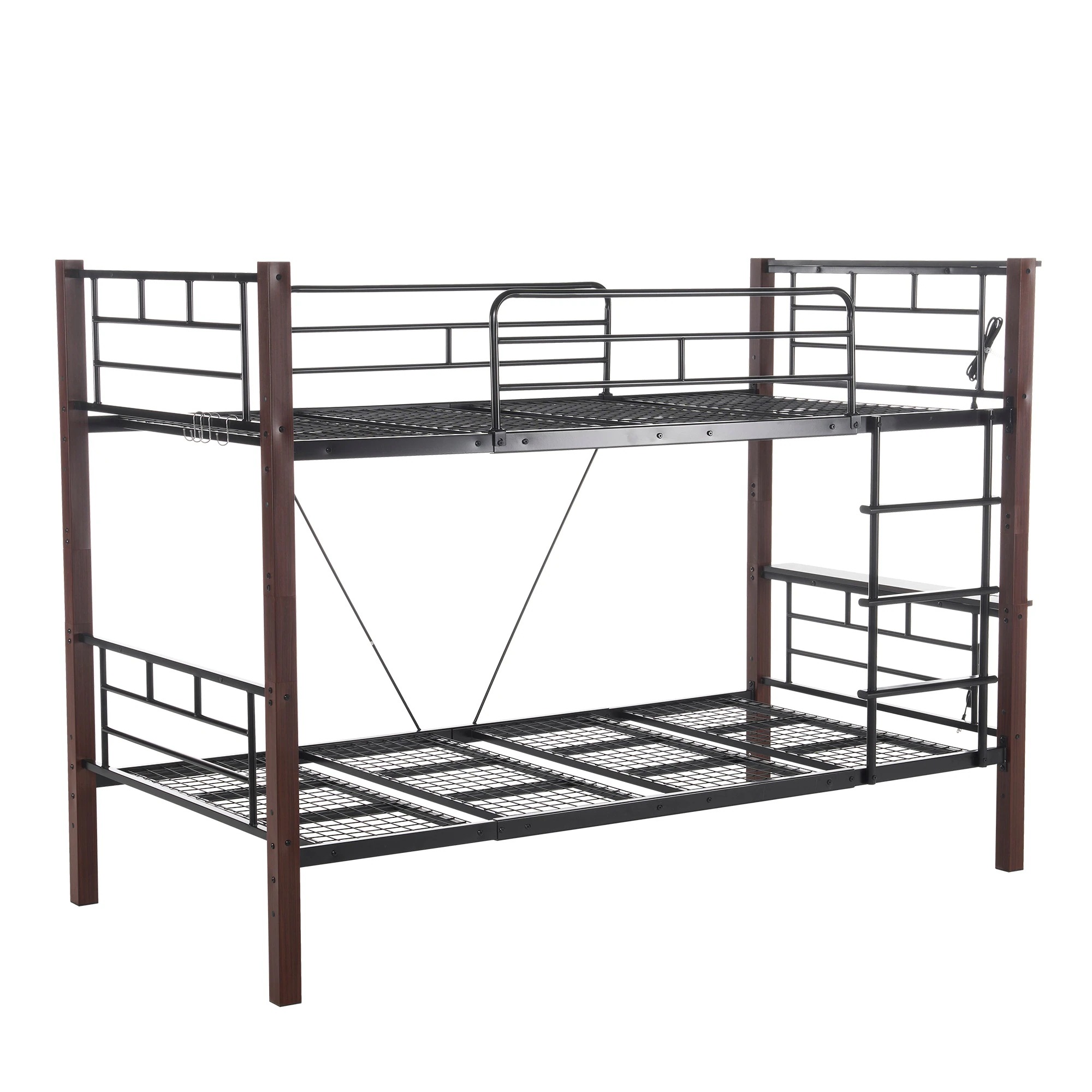 パイプベッド ロータイプ 省スペースミドルタイプ シングルベッドとしても 大人 収納 分割可能 スチール 子供部 シングル 北欧風 耐震 垂直はしご 【国内発送】【高さ150cm】ロフトベッド ベッド