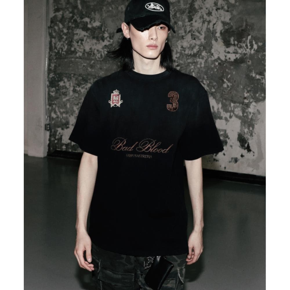 BADBLOOD Royal Classic T-Shirt Black w-tee25-048
