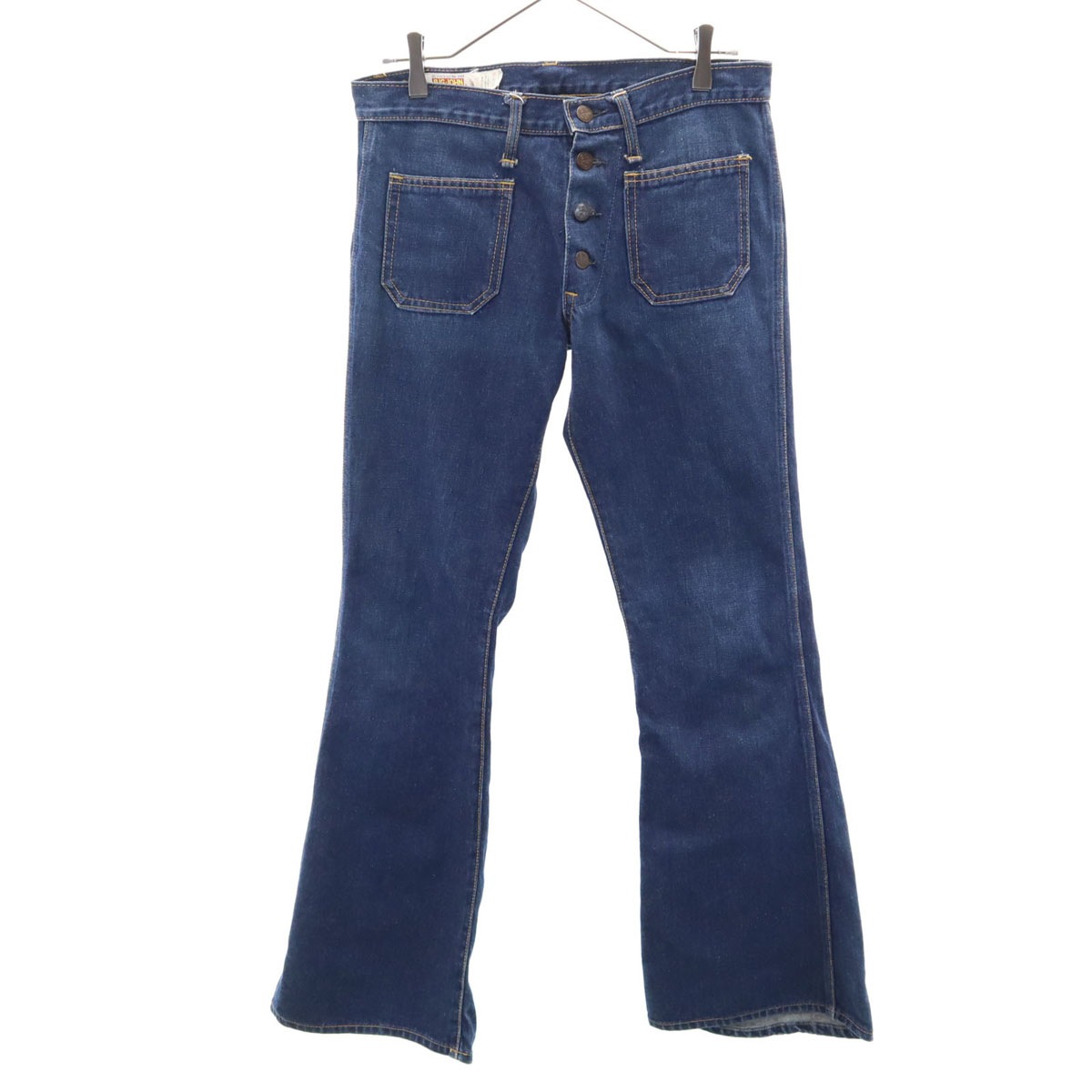 70s 80s オールド ブーツカットデニムパンツ インディゴブルー ジーンズ レディース 古着