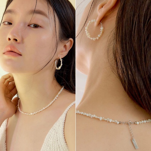 [イヒョンが着用] Sea Pearl Necklace セレブが愛するカスタムジュエリー 韓国の人気芸能人着用 人気ジュエリー ネックレス ファッションジュエリー