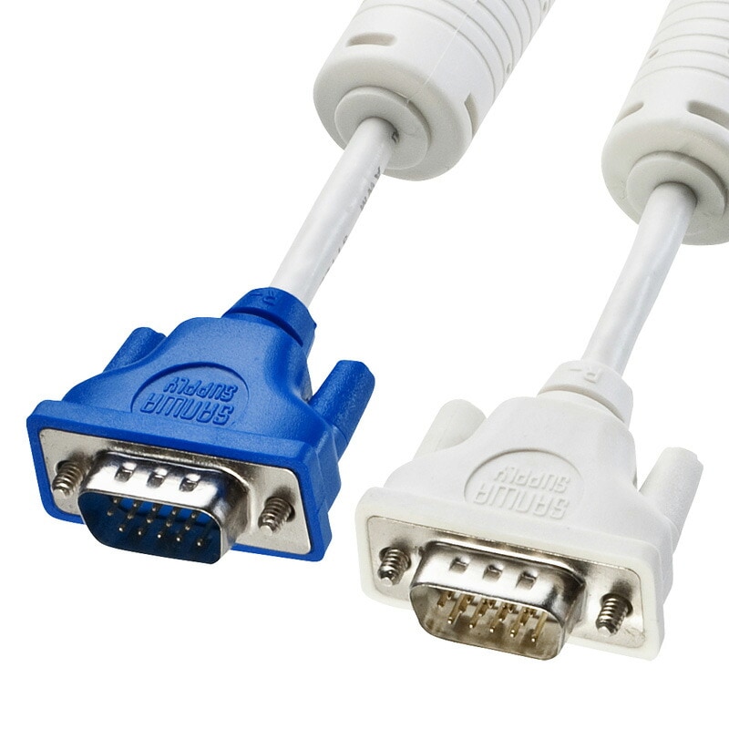 （まとめ買い）スリム同軸ディスプレイケーブル アナログRGB VGA 0.75m KC-VM07K [x3]